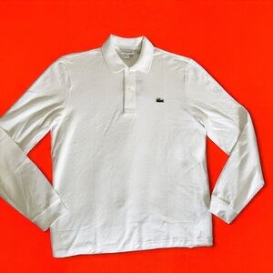Lacoste Classic Fit Long Sleeve Polo – Size M – Brand New With Tags